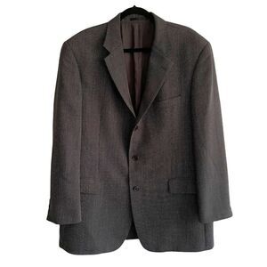BOSS HUGO BOSS 3 Button Front Blazer Black 46R
